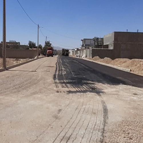 آسفالت معابر شهر دَرَق در سال 1404 آغاز شد